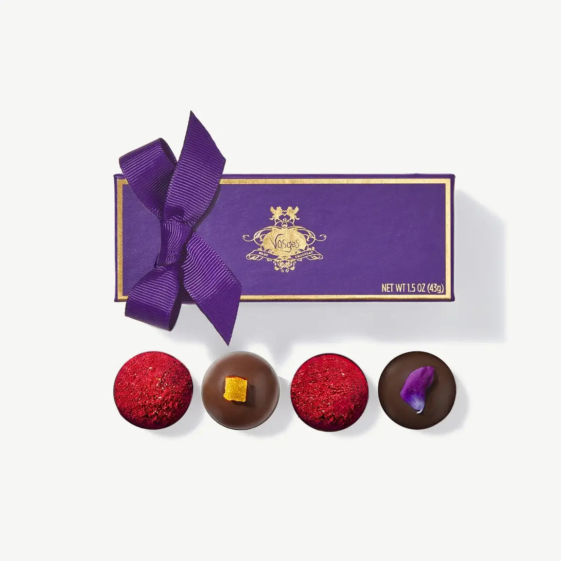 Dark Chocolate Vegan Truffle Gift Set - 4 Pcs