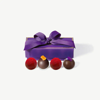 Dark Chocolate Vegan Truffle Gift Set - 4 Pcs